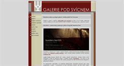 Desktop Screenshot of galerie.podsvicnem.cz